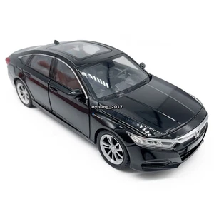 1:24 Honda Accord Modellauto Zink Legierung Spielzeug Sammlung Geschenke Schwarz - Bild 1 von 12