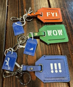 NWT Reed Luggage Tags / Key FOBs Set Of 3 Limited Edition - Picture 1 of 17