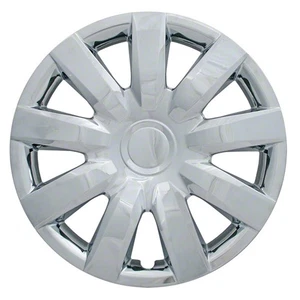 New Set Of 4, 15 Inch Chrome 9 Spoke Aftermarket Wheel Covers - Picture 1 of 1