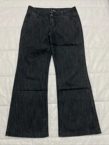 GUESS Jeans Women's Black Wide Leg Relaxed Fit Flare Stretch Jeans ~ Size 30 L30 - Picture 1 of 11