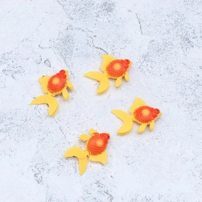  3 Stück Plastik künstlicher Fisch Lebendiger Goldfisch Aquarium Ornament - Bild 1 von 4