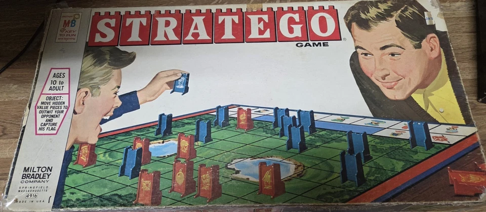 Vintage Milton Bradley 1970 Stratego Board Game Complete! - Image 1 of 4