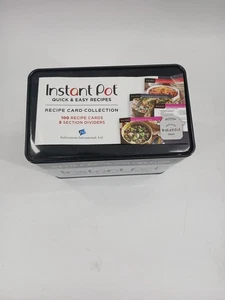 Instant Pot Quick & Easy Rezeptkartensammlung & Aufbewahrungsbehälter Dose - Bild 1 von 8