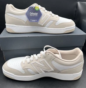 New Balance 480 Herren Größe 10/11,5 Damen hellbraun/weiß Tennisschuhe neu im Karton " - Bild 1 von 20