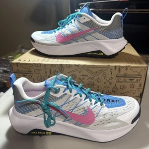 Nike Wildhorse 10 White University Blue Playful Pink(FV2338-100)Men Sz:12 No lid - Picture 1 of 5