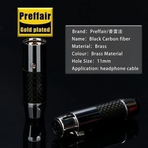 HiFi Grade 4-Pin XLR Connector Carbon Fiber Housing Gold Contacts Male/Female - Picture 1 of 10
