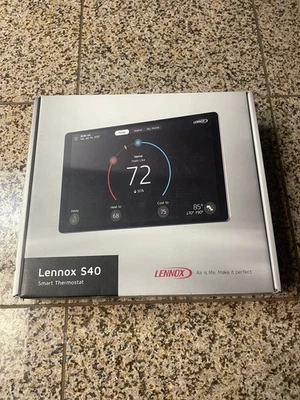 Lennox 22V24 iComfort S40 Ultra Smart Programmable Thermostat 7" HD Display.  - Image 1 of 4