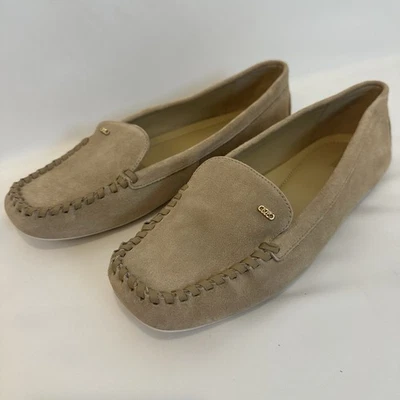 Zapatos Michael Kors estilo mocasín color camel gamuza talla 11 para mujer’s Foto 1 de 4