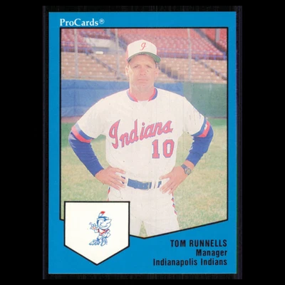 Tom Runnells #1220 1989 ProCards Minor League Team Sets Indianapolis Indians MLB - Image 1 of 3