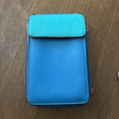 Bolso Bandolera Mywalit Italia Cuero Colorido Bloque de Color Portatarjetas (Sin Correa) Foto 1 de 4