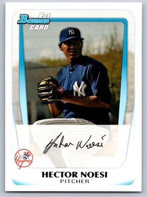 Tarjeta de béisbol 2011 Bowman Prospects BP17 Héctor Noesi New York Yankees Foto 1 de 2