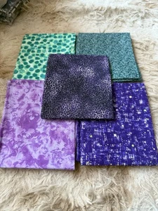 5 Stück 100 % Baumwolle 5 Designs Fat Quarter Paket 18”x21” (45,72 cmx53) Stoff - Bild 1 von 5