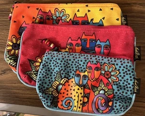 Laurel Burch Kosmetiktasche, Feline Clan, 3er Set - Bild 1 von 14