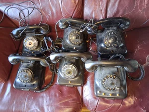 6x East German/DDR Bakelite Telephones W38/W38-58/W48/DP563 Sold AsSeen/Untested - Picture 1 of 17