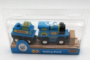 Big Jig Rails BJT411 Rollmaterial blau ABC Motor - Bild 1 von 1