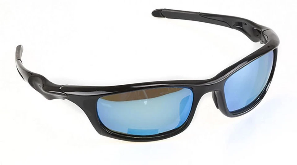 Lunettes De Sagome Aérodynamique Bleues Pour VTT Et Course Sur Vélo - Photo 1/1