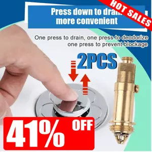 2pz Lavabo Rifiuti Pop Up Interno Molla Meccanismo Click Clack Molla Unità Spar - Foto 1 di 14