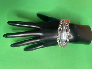 VINTAGE E.J. TOWLE STERLING SILVER GRAND DUCHESS CUFF BANGLE BRACELET - Picture 1 of 9