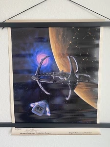 Original 1993 Deep Space Nine Lithographie handsigniert Herman Zimmerman 243/2500 - Bild 1 von 3