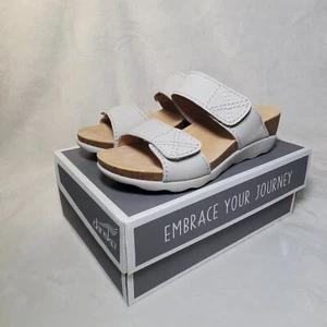 Dansko Maddy Damen-Ledersandalen, 1510-616100 elfenbeingefräst Nubuk EU41 US 10 - Bild 1 von 13