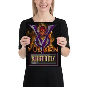 Póster mate mejorado con logotipo de Vulcan Kustomz (5 tamaños disponibles) - Imagen 1 de 6