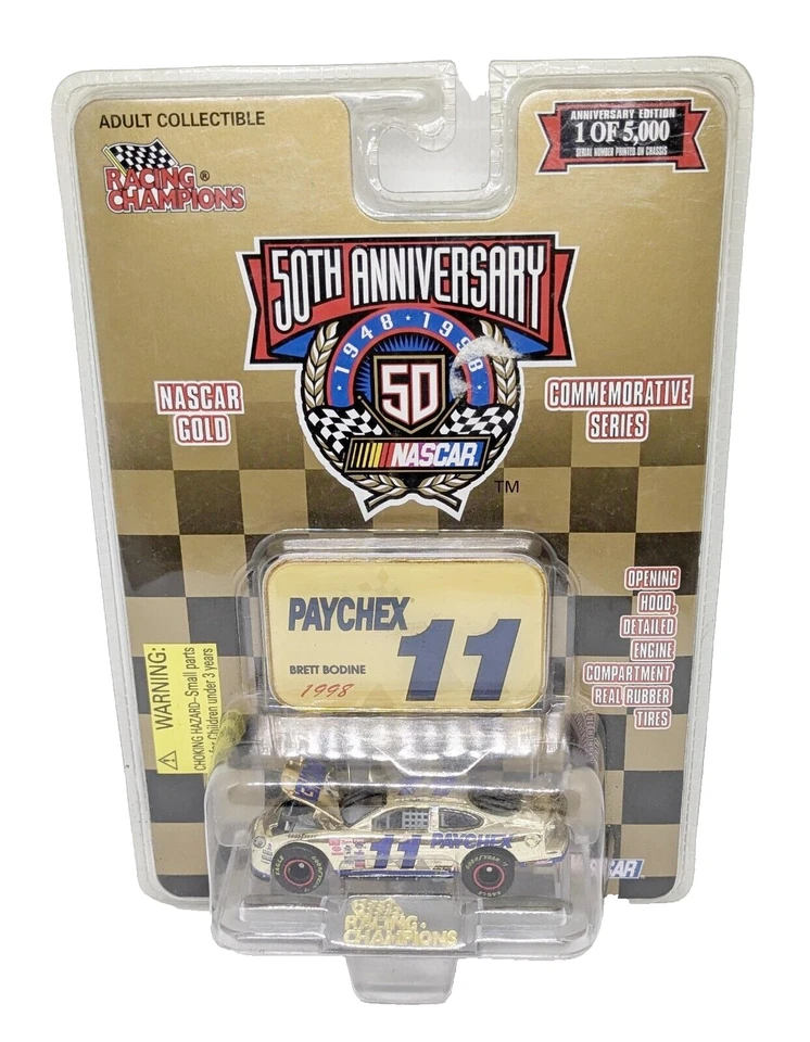 Racing Champions 1998 Nascar Gold Commemorative Series 38 Barbasol 1/11.5 Diecast Car