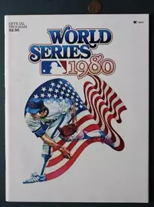 1980 MLB Serie Mundial Programa Philadelphia Phillies Kansas City Royals Programa - - Imagen 1 de 1