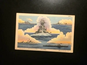Vintage 1941 US NAVY Postkarten. Sehr guter Zustand mit Briefmarke kostenloser Versand - Bild 1 von 2