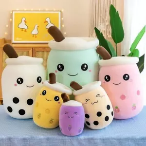 Boba Plüsch süß weich Boba Bubble Tea Stofftier Kissen Plüschtier - Bild 1 von 34