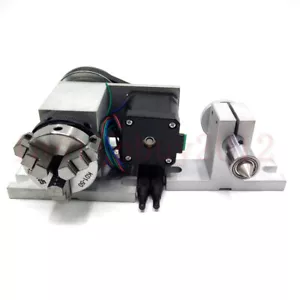 50mm Rotary Axis 4th-axis CNC Router Rotational A-axis + tailstock for Milling - Picture 1 of 12