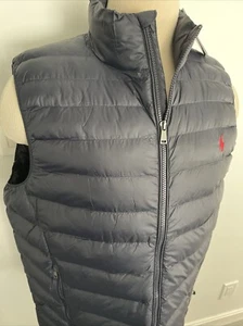 POLO RALPH LAUREN NEW Men’s Navy  Sleeveless Packable Vest Jacket Size XL - Picture 1 of 23