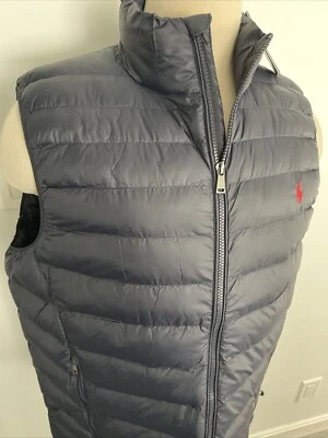 POLO RALPH LAUREN NEW Men’s Navy  Sleeveless Packable Vest Jacket Size XL - Image 1 of 4