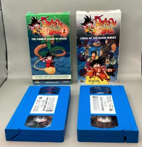 Dragon Ball Curse Of The Blood Rubies The Nimbus Cloud of Roshi VHS Lot Blue HTF - Picture 1 of 9