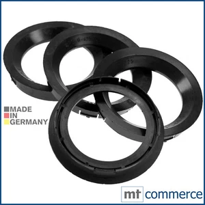 4x Zentrierringe 76,0 x 57,1 mm schwarz Felgen Ringe Made in Germany - Picture 1 of 3