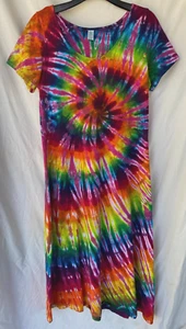 DHARMA TRADING CO... LUNGHEZZA MASSIMA MAXI... TINTA CRAVATTA...COTONE...ABITO...NUOVO SENZA ETICHETTE...XL - Foto 1 di 5