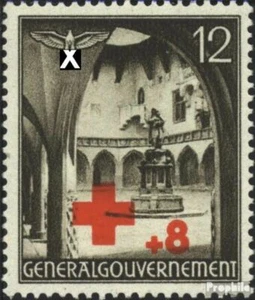 Gobierno General 52 nuevo 1940 roja Cruz - Imagen 1 de 1