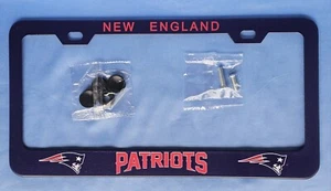 New England Patriots Metal License Plate Frame With Mounting Screws - Picture 1 of 1
