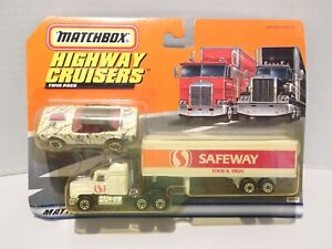 Matchbox 35720 1:97 Highway Cruisers Dodge Challenger 3 & Mack Semi Safeway 1997