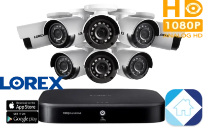 Lorex 1080p HD 8-Channel Security System 1TB HDD DVR 8x HD Cameras LX1081-88 NEW