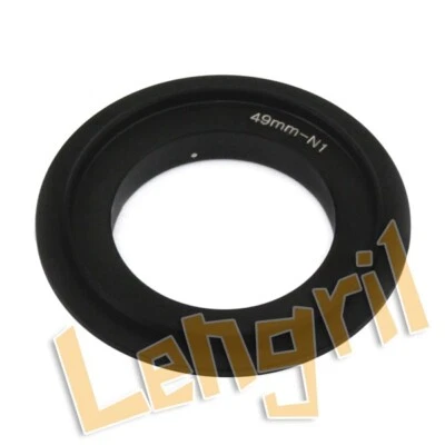 Macro Reverse Lens Adapter Ring 49mm to Nikon 1 J5/S2/J4/V3/AW1/S1/J3 - Image 1 of 3