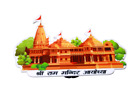 Acrylic 3mm Ayodhya Shri Ram Mandir Photo Frame Cutout (Size: 7 inch X 4.5 inch)