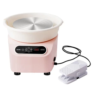 Pottery Wheel, 10 inch Electric Ceramic Wheel with Foot Pedal and LCD Touch Scre - Picture 1 of 9