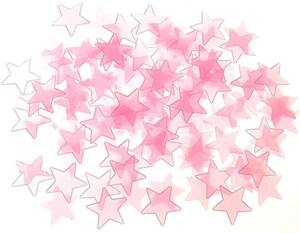 Glow in the Dark Stars Sticker Luminous Stars Wall Ceiling Pasters(100Pcs,Pink,1 - Picture 1 of 7
