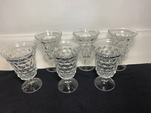 Fostoria American Low Water Goblets 5 1/2” Set Of 6 - Picture 1 of 12