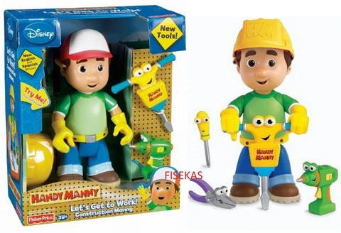 Disney Handy Manny Let's Get to Work Talking Figure Toy Tools Fisher Price NEW Cover