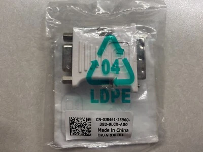 DVI-I Single Link to VGA Video Adapter DP/N 0J8461 Dell NEW - Image 1 of 4