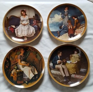 4 PLATES NORMAN ROCKWELL REDISCOVERED WOMEN COLLECTION by KNOWLES for the... - Picture 1 of 10