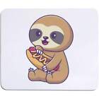 'Sloth With a Hotdog' Mouse Mat / Desk Pad (MO00027037)