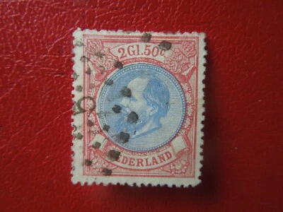 G 5534 NETHERLANDS  1872 PLATE  ERROR  NVPH 29 USED  SCARCE - Image 1 of 4