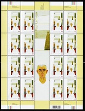 16x 49c ART CANADA: JEAN-PAUL LEMIEUX Pane of 16, 2004 #2067** - $7.84 name.